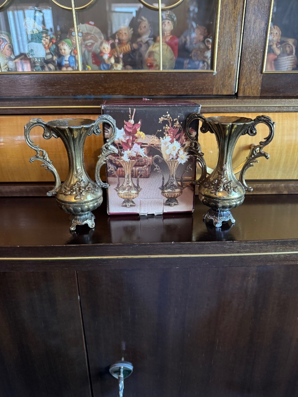 Vintage Italian Florentine Vases, pack of two